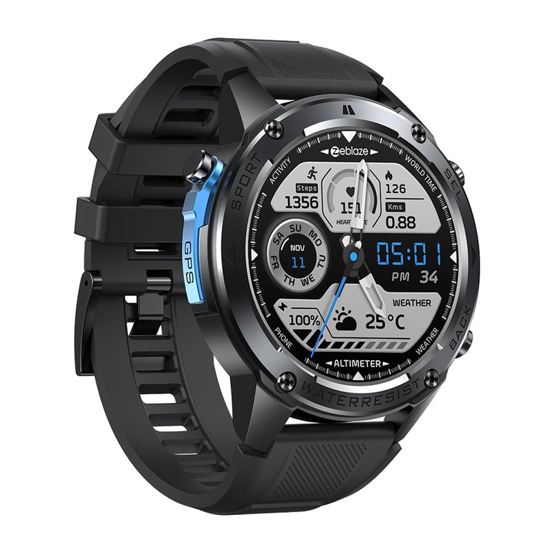 Zeblaze Rugged Outdoor Sports Smart Watch Black