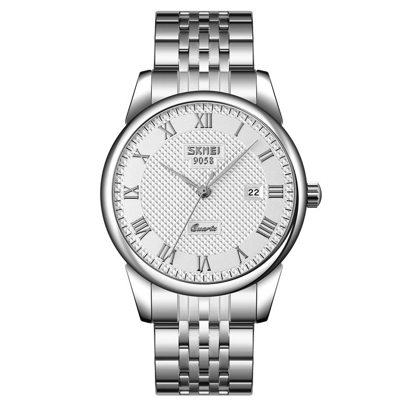 SKMEI 9058SWTB — Quartz Watch (Silver)