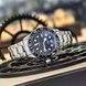 LIEBIG L1098BK Men Quartz Watch, Silver Bracelet and Black Dial