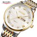 SKMEI 7071TGSI Quartz Watch, Two-Tone Gold and Silver Dial