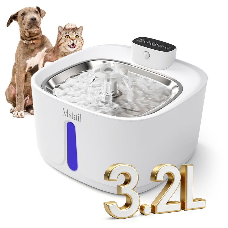 Mstail 3.2L Automatic Pet Water Fountain with Touch Control