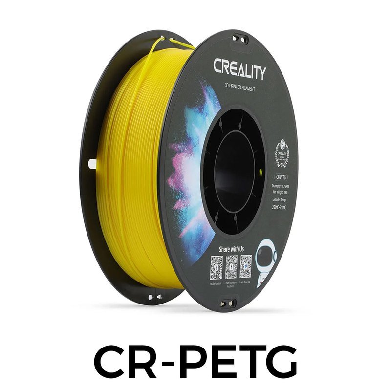 Creality CR-PETG 1.75mm线径 1KG_黑色中性料盘_黑白盒_CR(圆标)(黄色)