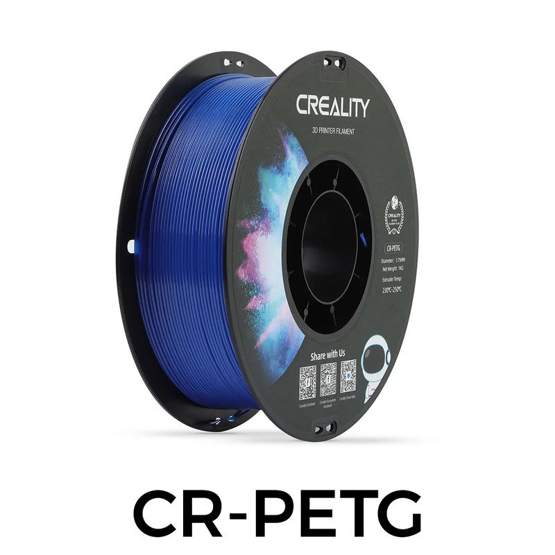 Creality CR-PETG 1.75mm线径 1KG_黑色中性料盘_黑白盒_CR(圆标)(蓝色)