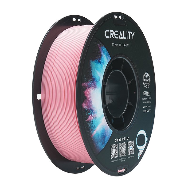 Creality CR-PETG 1.75mm线径 1KG_黑色中性料盘_黑白盒_CR(圆标)(粉色)