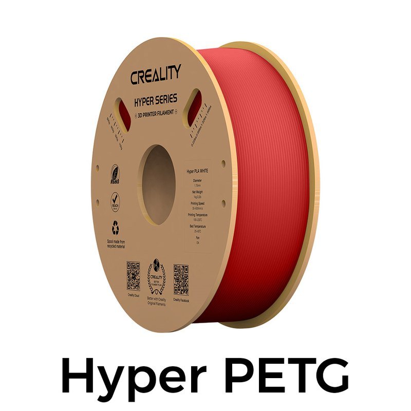 Creality Hyper PETG 1.75mm 1KG 3d打印耗材(红色)