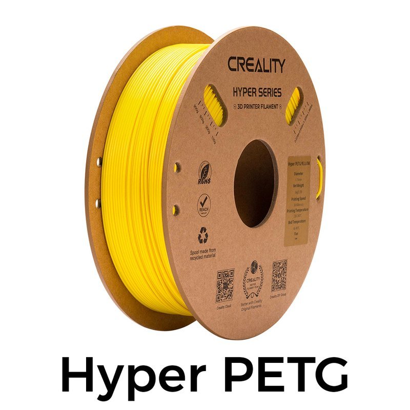 Creality Hyper PETG 1.75mm 1KG 3d打印耗材(黄色)