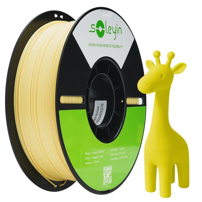 Creality Soleyin Ultra PLA 1.75mm 线径 1kg(凤梨黄)
