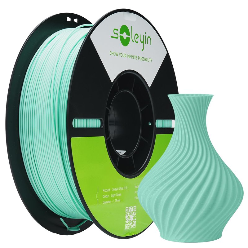 Soleyin Ultra PLA耗材 1.75mm 1kg 浅绿色