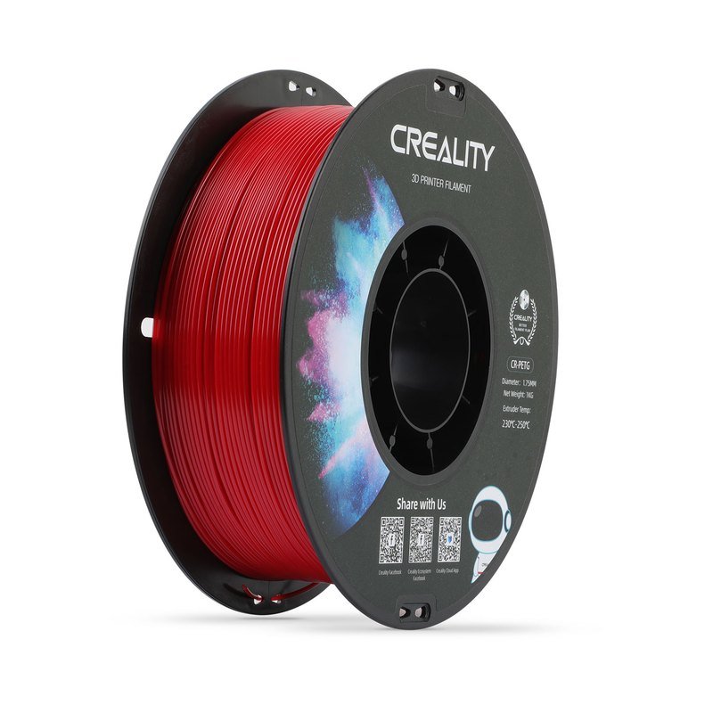 Creality CR PETG 1.75mm 1kg 无卷盘 黑白盒(红色)