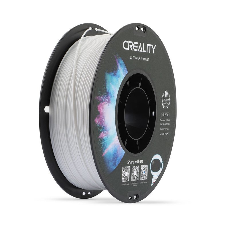 Creality CR PETG 1.75mm 1kg 无卷盘 黑白盒(白色)