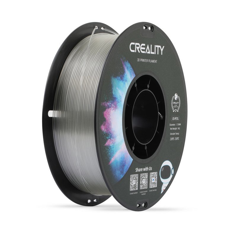 Creality CR PETG 1.75mm 1kg 无卷盘 黑白盒(透明色)（