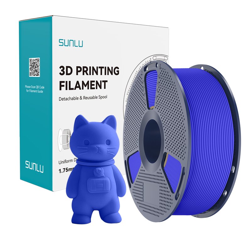 SUNLU 3D打印耗材1.75mm 蓝色 可重复使用线轴