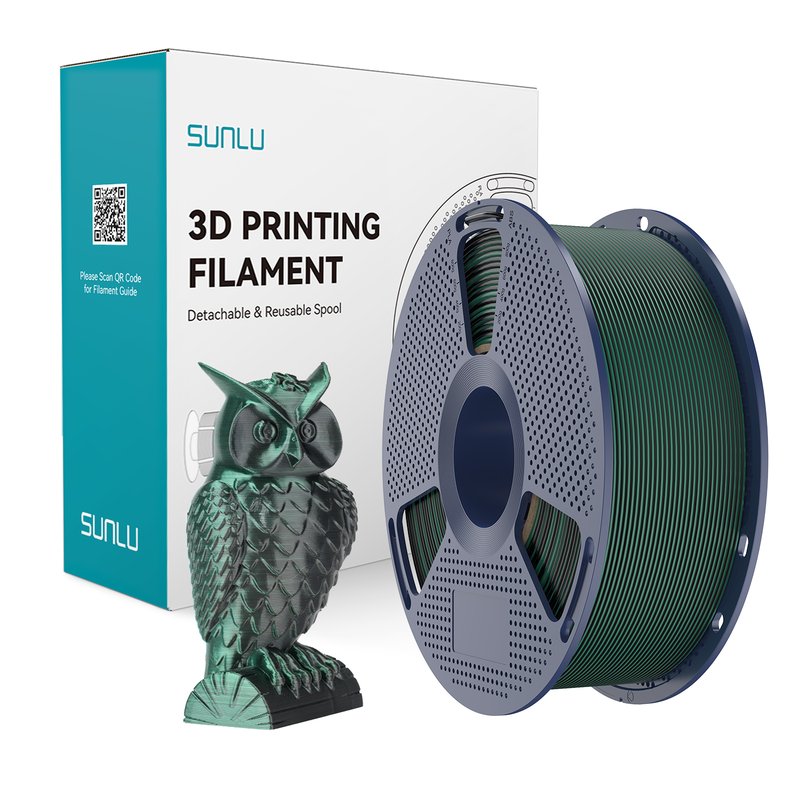 SUNLU 双色3D打印耗材 黑绿色
