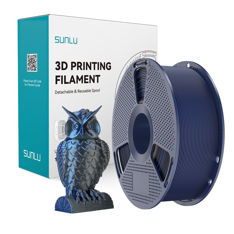 SUNLU 双色3D打印耗材 黑蓝色