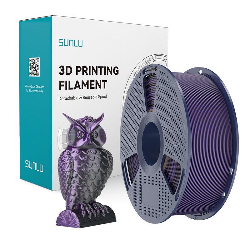 SUNLU 双色3D打印耗材 黑紫色