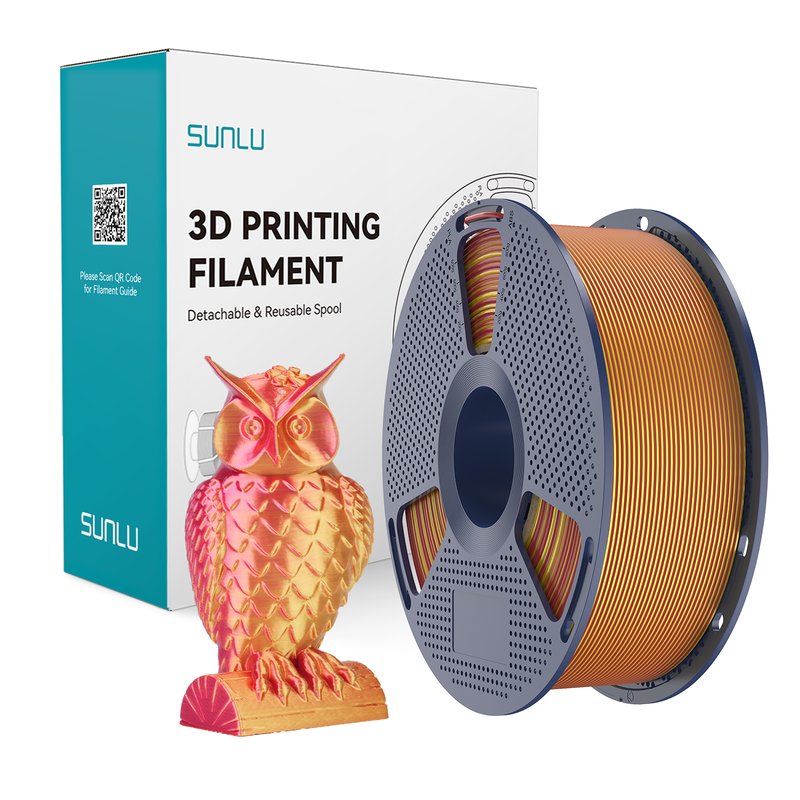 SUNLU 双色3D打印耗材 红金色