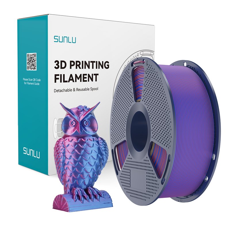 SUNLU 双色3D打印耗材 蓝粉色
