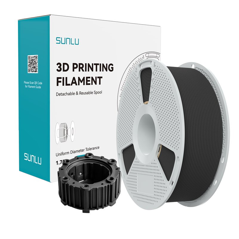 SUNLU 黑色3D打印耗材 可拆卸线轴