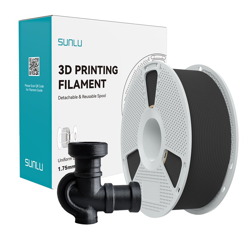 SUNLU 黑色3D打印耗材1.75mm 可重复使用线轴