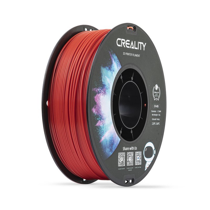 Creality CR-ABS 工程耗材 3D打印耗材 1.75mm线径 带料盘 (红色1Kg*1卷装)