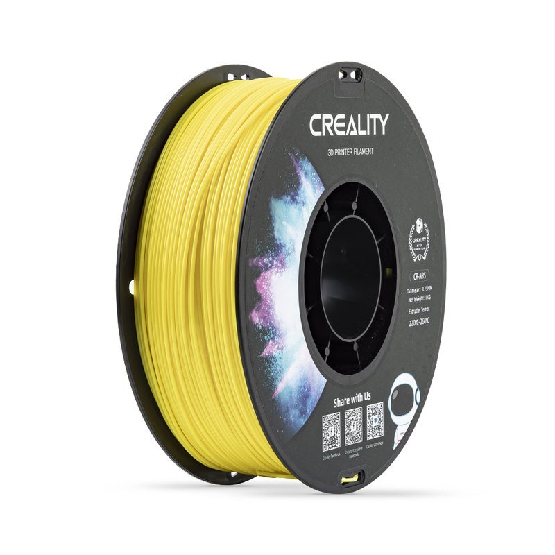 Creality CR-ABS 工程耗材 3D打印耗材 1.75mm线径 带料盘 (黄色1Kg*1卷装)