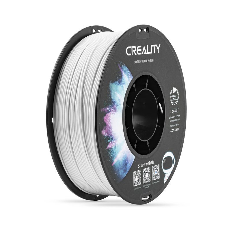 Creality CR-ABS 工程耗材 3D打印耗材 1.75mm线径 带料盘 (白色1Kg*1卷装)
