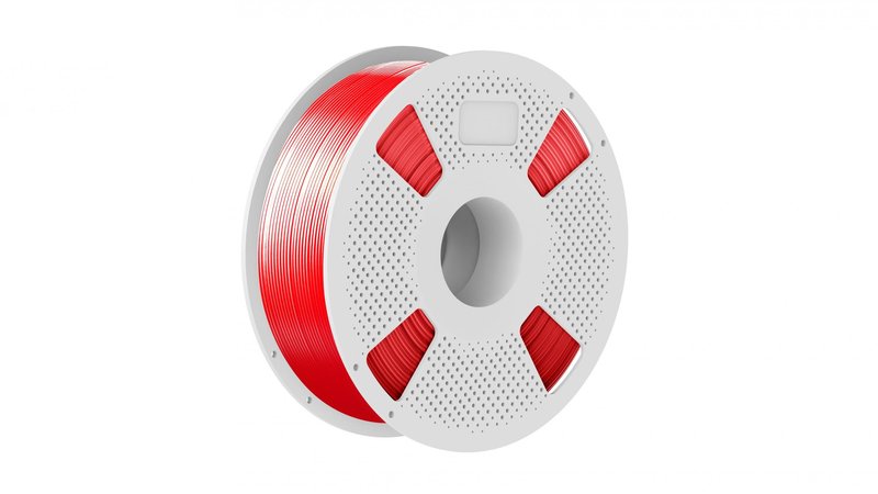 丝绸红色光泽3D打印耗材线卷 1kg