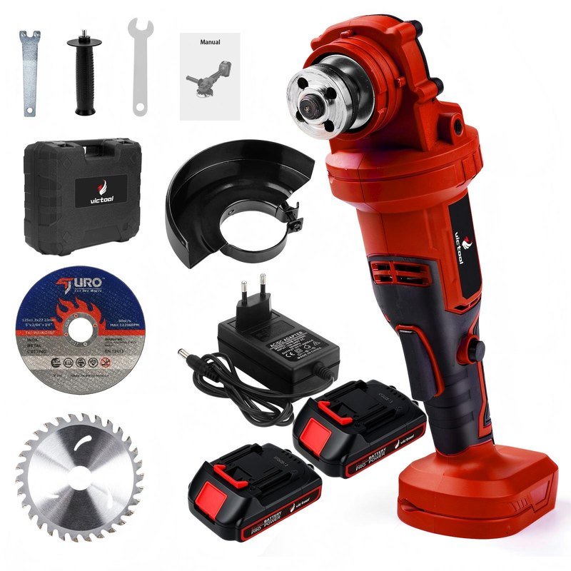 100 5 1300 victool — Angle Grinder (Red)
