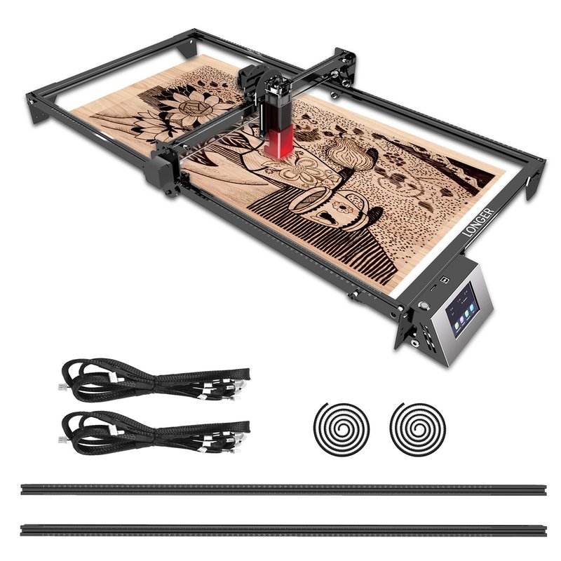 Longer Laser Engraver Extension Kit with Rails
