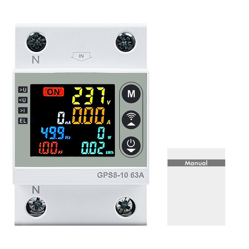“TUYA”APP AC220V 63A GPS8-10-U) — Residual Current Device (rcd)