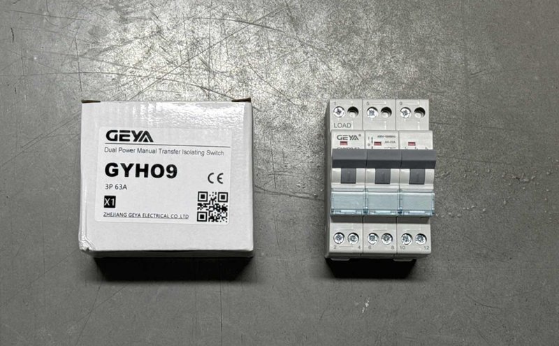 GEYA GYH09 3P 63A Dual Power Manual Transfer Isolating Switch