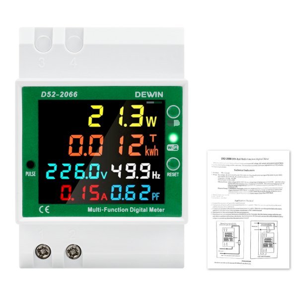 220V tuya APP AC40-300 ct WIFI — Numerical Meter