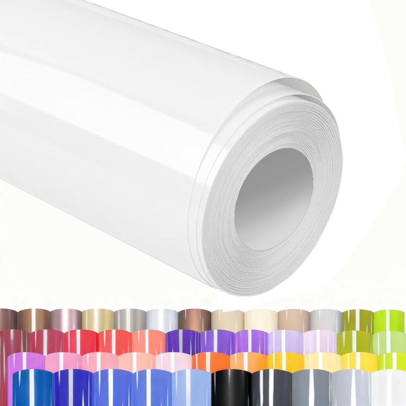 White Glossy Self-Adhesive Vinyl Roll for Crafts