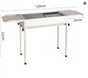 ZN1016 Double-Wing Height-Adjustable Barbecue Grill (White)