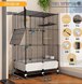 Folding Bird Cage, Interior Style with Splash Guard