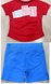 Raglan Short-Sleeve Top and Shorts Set