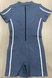 Short-Sleeve Zip Bodysuit with Shorts